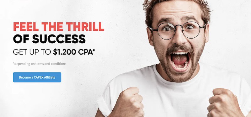 CAPEX.com Launches Affiliate Program with Up to $1,200 CPA Incentives